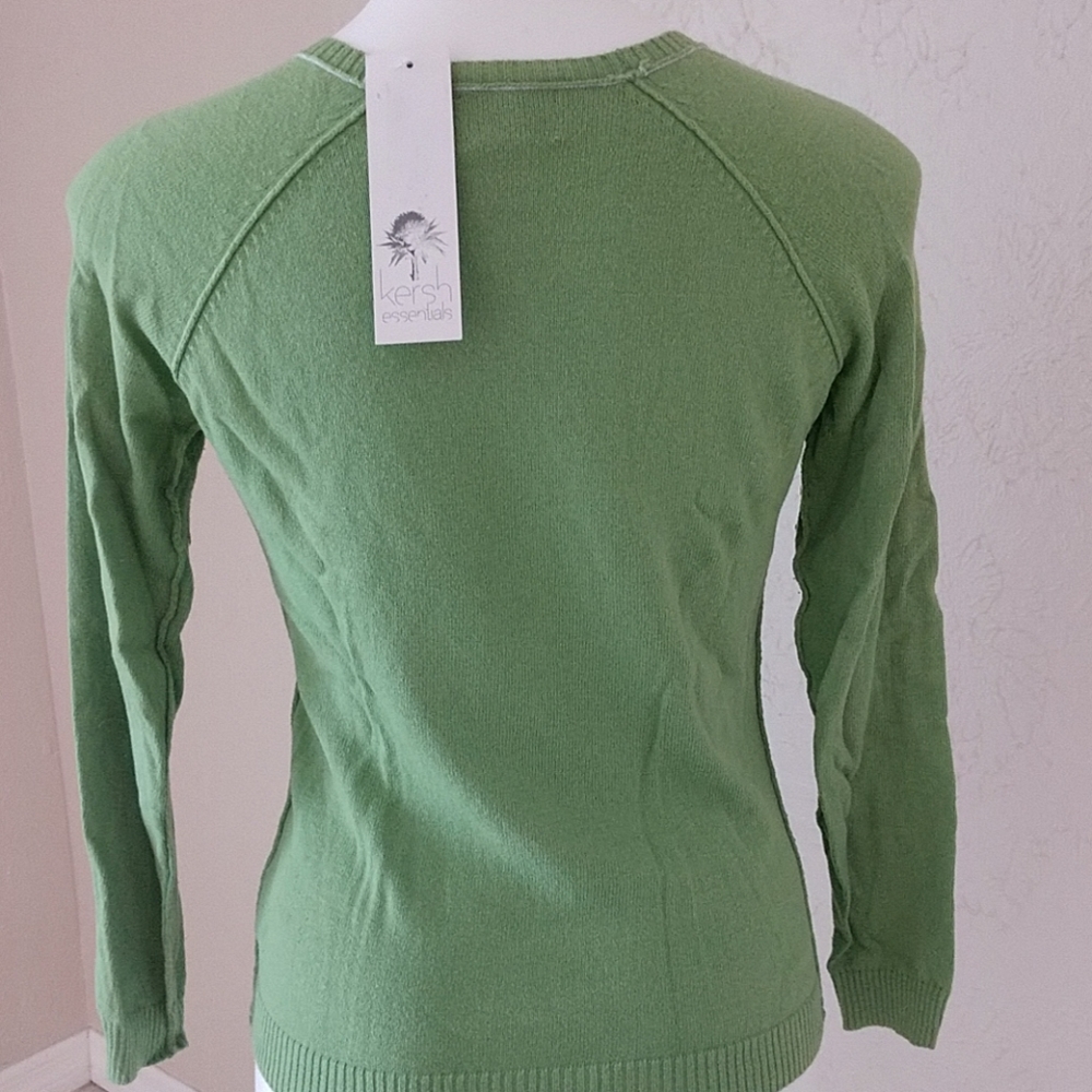 Condition issue Kersh CASHMERE blend Raglan Sleeve Sweater Kersh NWT - Picture 5 of 7